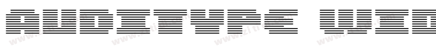 AudiType WideBold字体转换